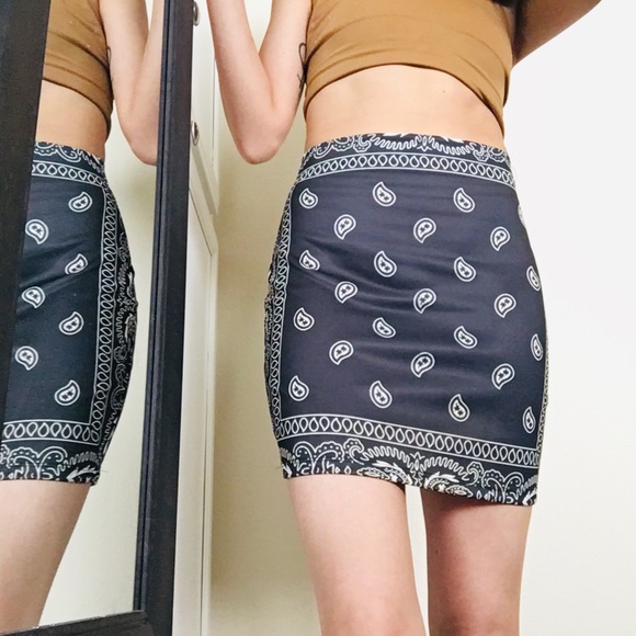 Dolls Kill Paisley Skirt - Picture 2 of 7